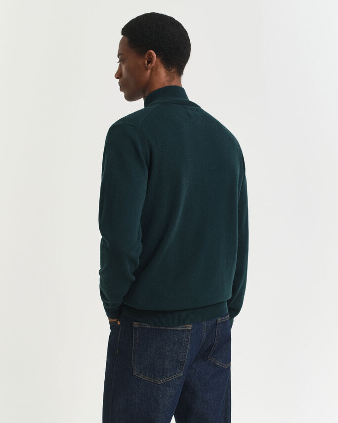 Pull à demi-zip en laine d'agneau - GANT