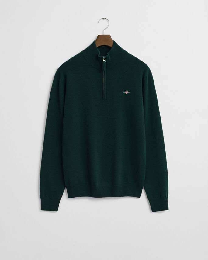 Pull à demi-zip en laine d'agneau - GANT