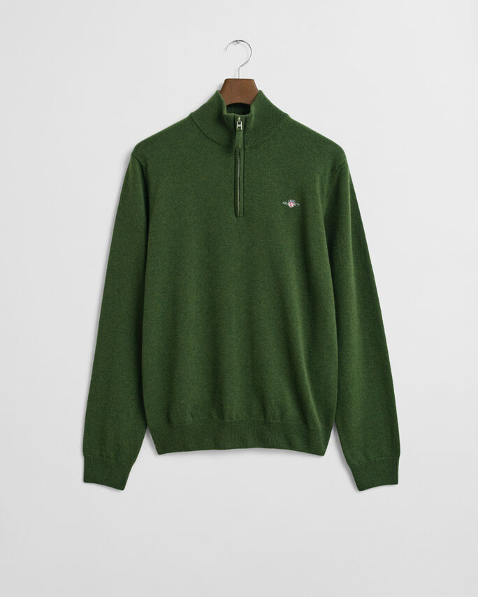 Pull à demi-zip en laine d'agneau - GANT
