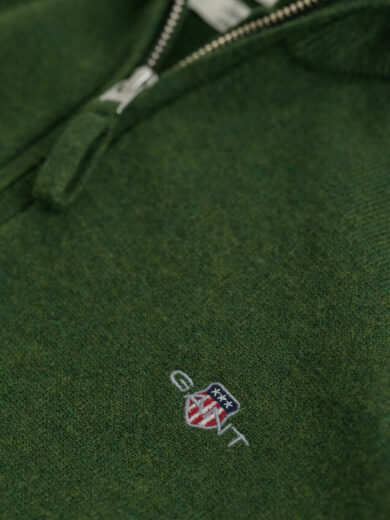 Pull à demi-zip en laine d'agneau - GANT