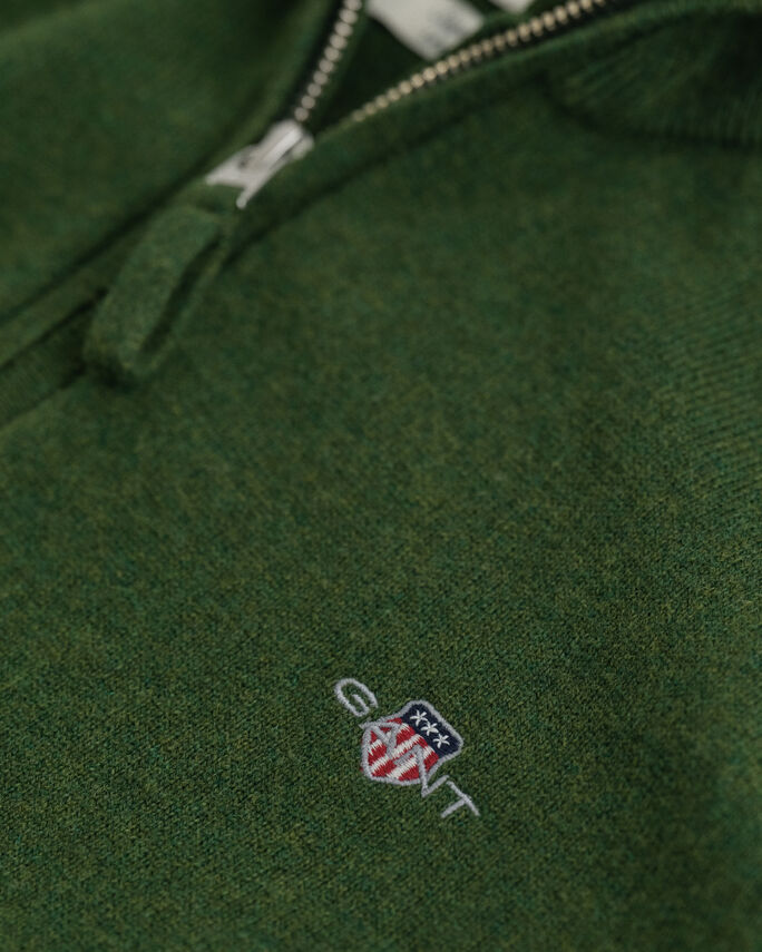 Pull à demi-zip en laine d'agneau - GANT