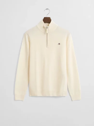 Pull à demi-zip en laine d'agneau - GANT