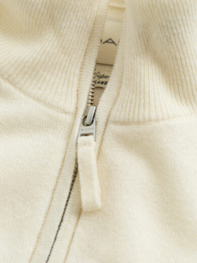 Pull à demi-zip en laine d'agneau - GANT