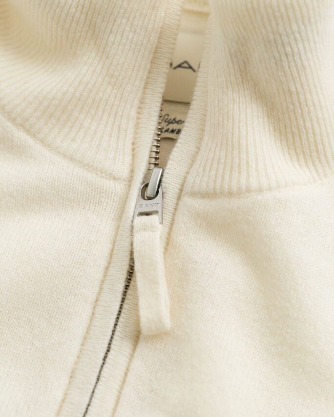 Pull à demi-zip en laine d'agneau - GANT