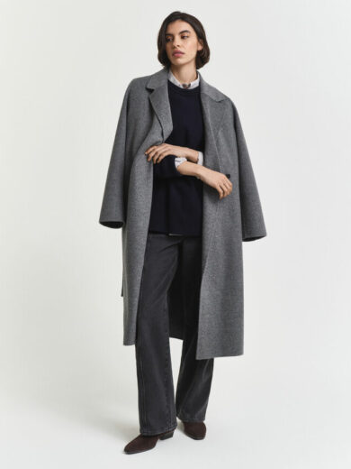 Pull col rond en laine et cachemire - GANT