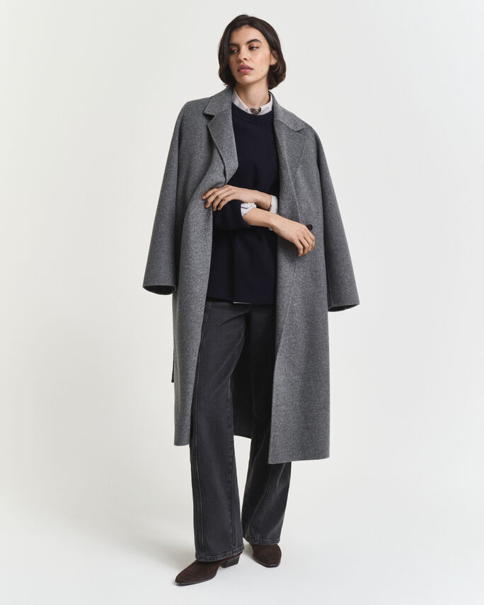 Pull col rond en laine et cachemire - GANT