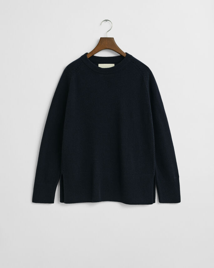 Pull col rond en laine et cachemire - GANT