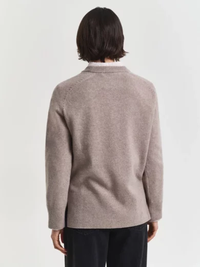 Pull col rond en laine et cachemire - GANT