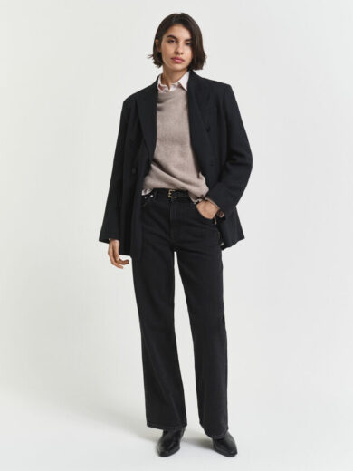 Pull col rond en laine et cachemire - GANT