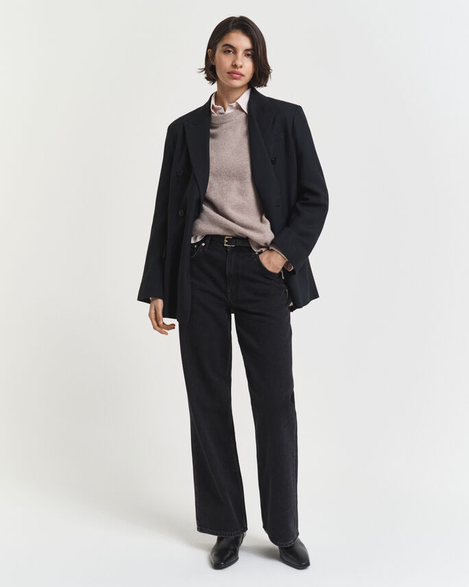 Pull col rond en laine et cachemire - GANT