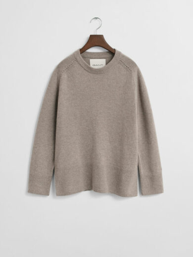 Pull col rond en laine et cachemire - GANT