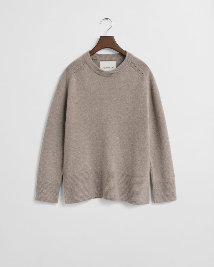 Pull col rond en laine et cachemire - GANT