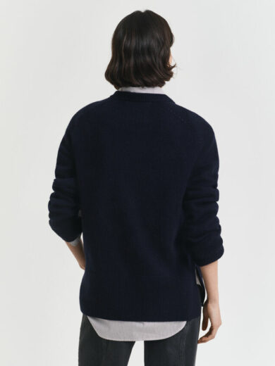 Pull col rond en laine et cachemire - GANT