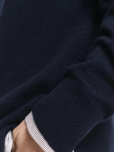 Pull col rond en laine et cachemire - GANT