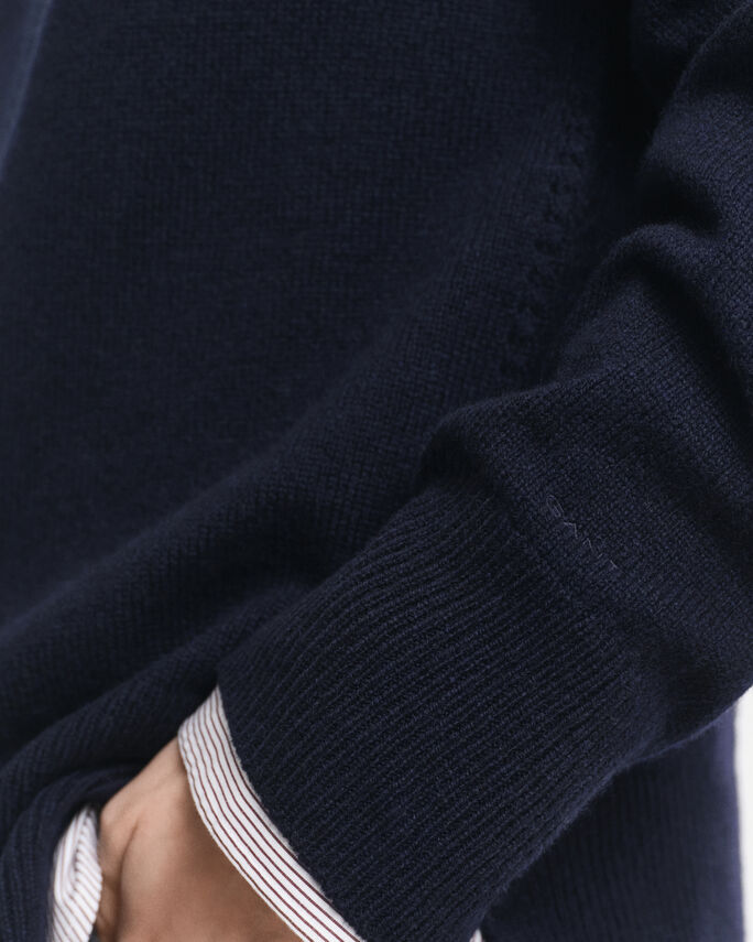 Pull col rond en laine et cachemire - GANT