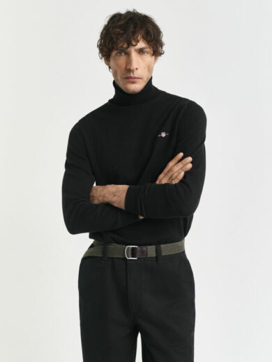 Pull col roulé en coton classique - GANT
