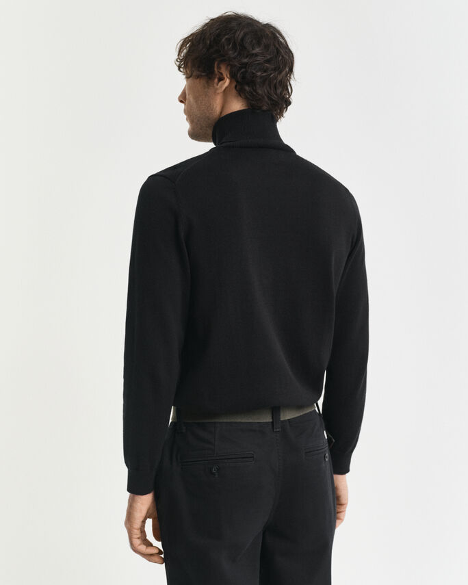 Pull col roulé en coton classique - GANT