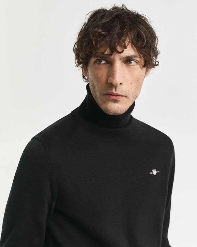Pull col roulé en coton classique - GANT