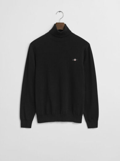 Pull col roulé en coton classique - GANT