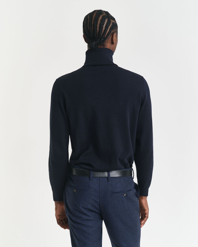 Pull col roulé en coton classique - GANT