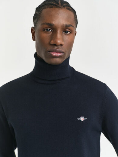 Pull col roulé en coton classique - GANT