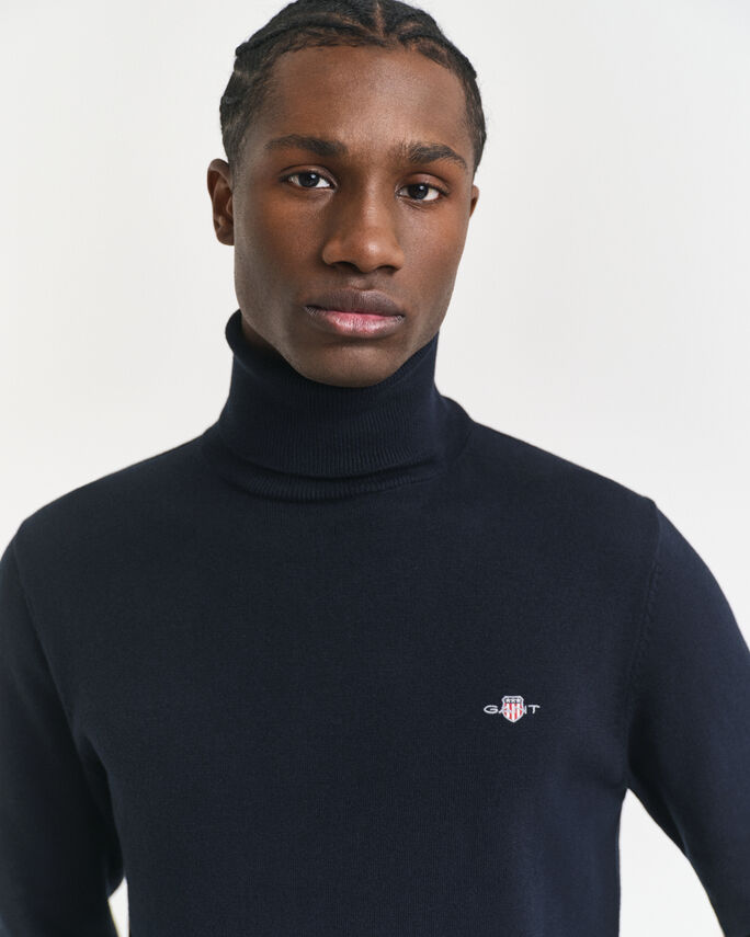 Pull col roulé en coton classique - GANT