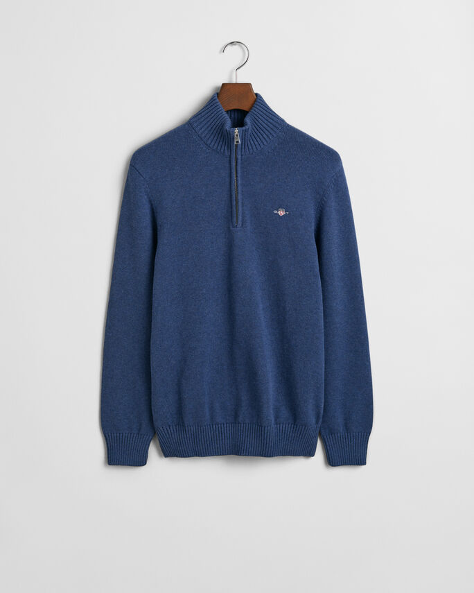 Pull en coton décontracté à demi-zip - GANT