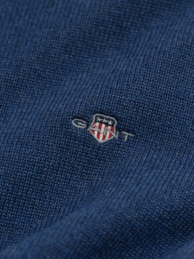 Pull en coton décontracté à demi-zip - GANT