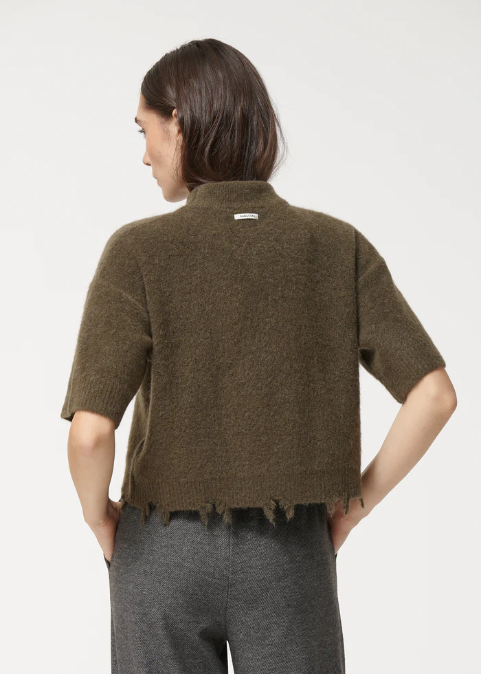 Pull manches courtes col montant - Humility